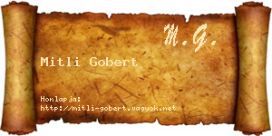 Mitli Gobert névjegykártya